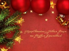 Вітаємо з Новим 2022 роком та Різдвом Христовим!